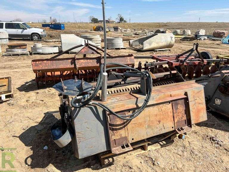 70" Bobcat Landscape Rake Attachment To Fit Skid Steer Loader Roller