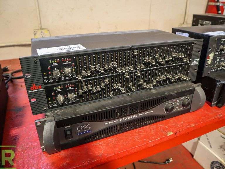 DBX 2231 Equalizer and QSC PLX3402 Power Amplifier Roller Auctions
