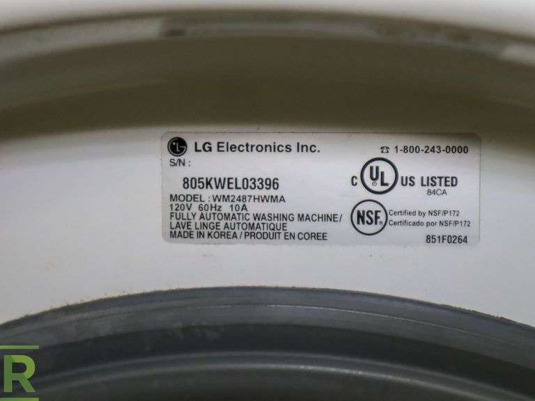 LG WM2487HWMA Steam Washer With Pedestal - Roller Auctions