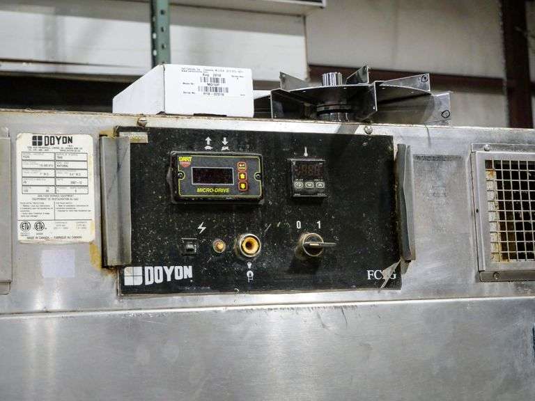 Doyon FC2G Double Stack Conveyor Oven, Gas Roller Auctions