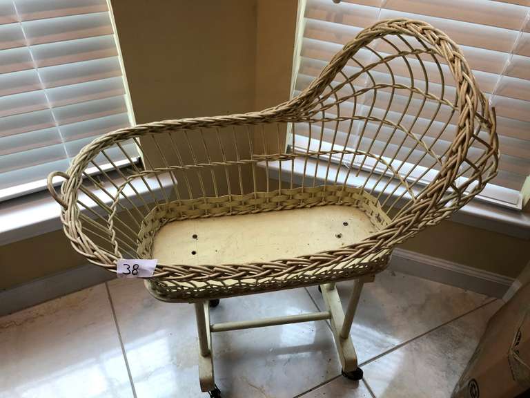 Vintage Wicker Doll 18in BHHS GA Properties Seller Choice