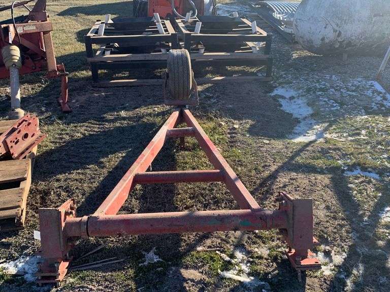 Homemade rear hitch for field cultivator w/dolly wheel Schmid Auction