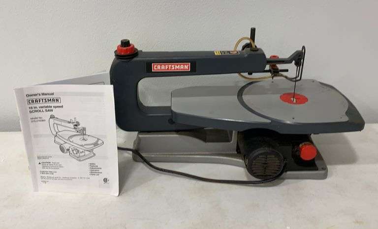 Craftsman 16" variable speed scroll saw - Schneider Auctioneers LLC