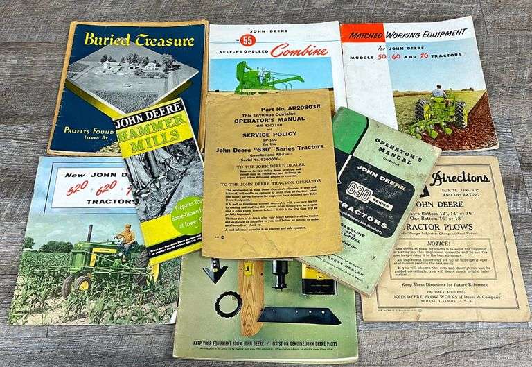 Vintage John Deere brochures & manuals Schneider Auctioneers LLC