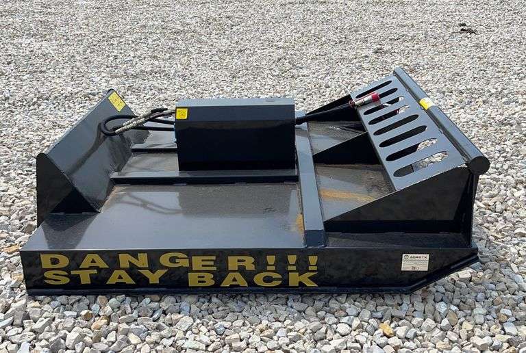 Unused Agrotk 6' skid steer grass mower Schneider Auctioneers LLC