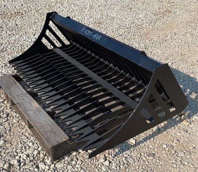 Unused Uppro 66" skid steer rock bucket Schneider Auctioneers LLC
