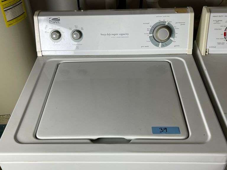 Whirlpool Estate washing machine - Schneider Auctioneers LLC