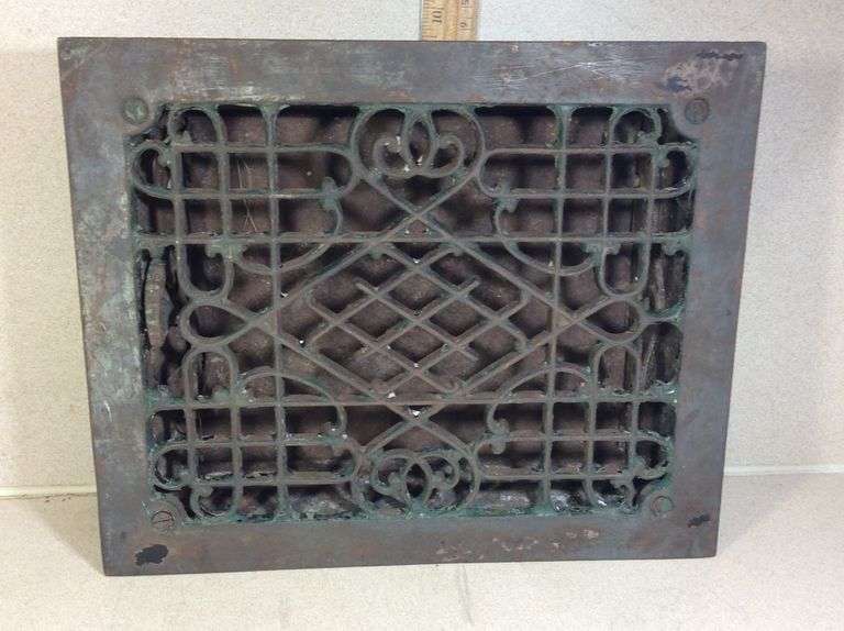 Heavy Metal Decorative Floor Heater Grate Vent Sherwood Auctions