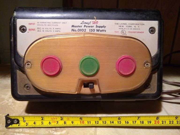 Lionel Train HO Master Power Supply, works Sherwood Auctions