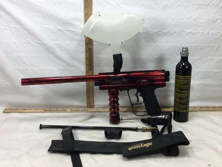 Raptor Paintball Gun, Tank and Cleaner Sherwood Auctions
