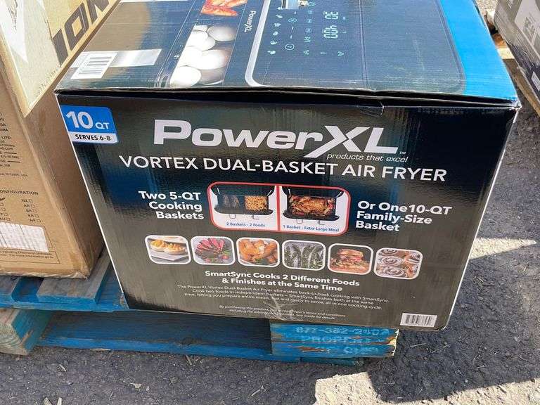 (1 Qty) Power XL Vortex DualBasket Air Fryer Sierra Auction