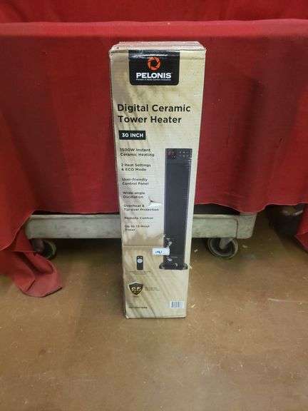 Pelonis Digital Ceramic Tower Heater - Sierra Auction Management Inc