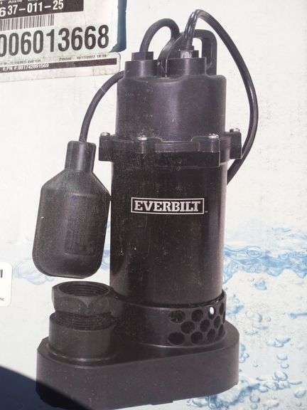 Everbilt Submersible Sump Pump 1/2 Horsepower - Sierra Auction
