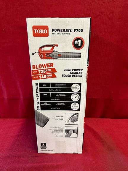 Toro Powerjet F700 Electric Blower - Sierra Auction Management Inc