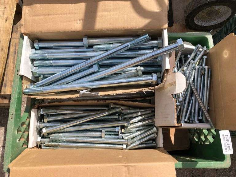Crate Of Assorted Bolts Sierra Auction Management Inc