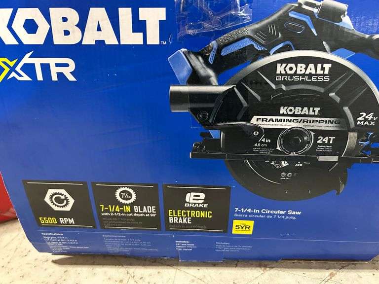 Kobalt XTR Circular Saw ( tool only ) Sierra Auction Management Inc