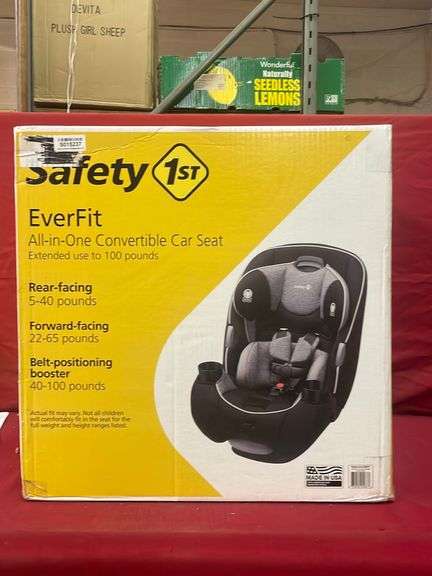 Safety 1st EverFit All-In-One Convertible Car Seat - Sierra Auction