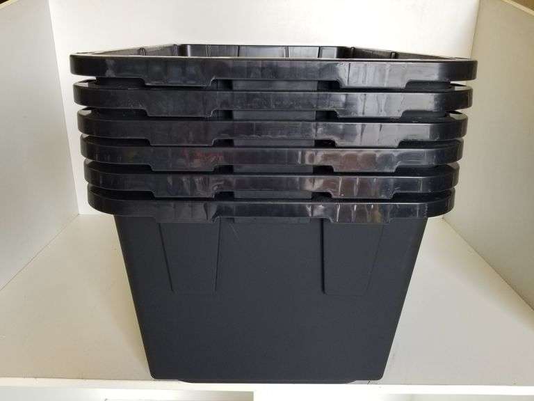 6pc Greenmade Commecial Grade 27 Gallon Storage BIns (No Lids) Sierra