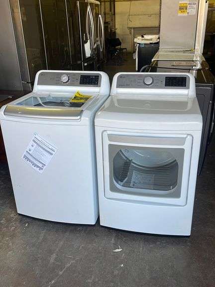 (2pcs) LG 5.5 cu. ft. Large Capacity Smart Top Load Washer Model
