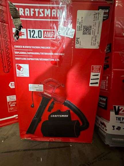 Craftsman 12amp Corded Blower Vacuum Mulcher - Sierra Auction