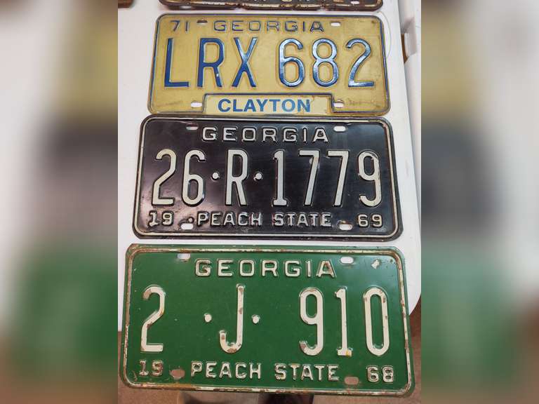 1968, 69, 71 License Plates South Auction