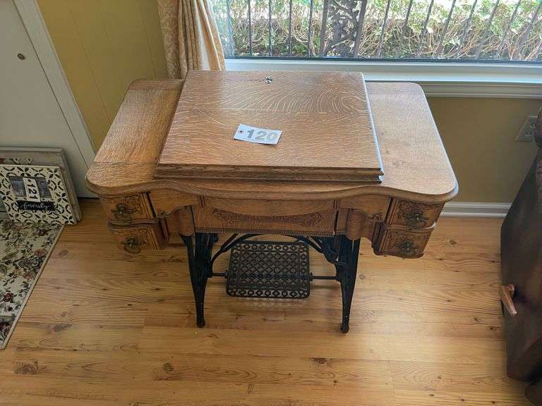 Antique New Home Sewing Machine South Auction
