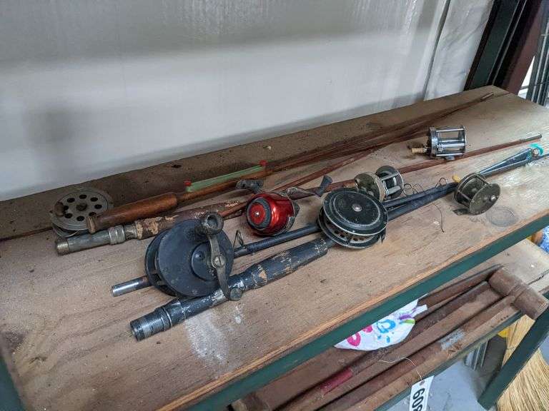 Lot of vintage fishing equipment South Auction