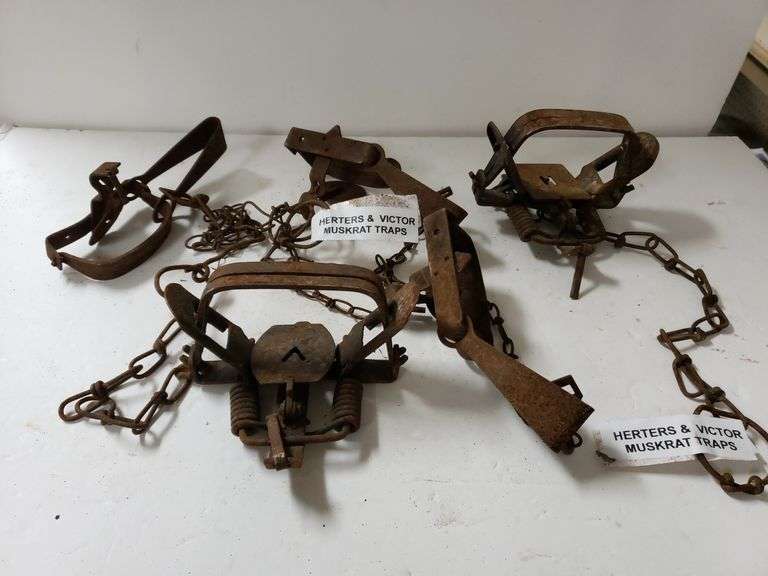 Herters & Victor Muskrat Traps Trice Auctions