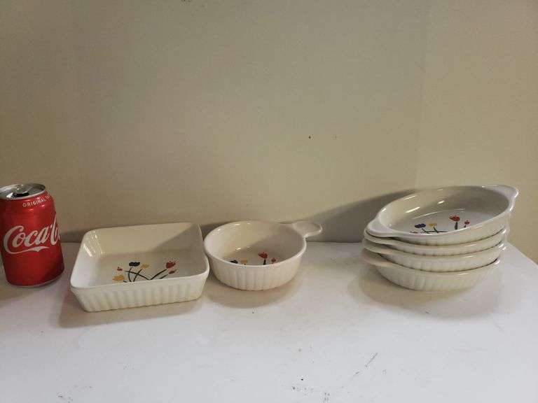Marked Japan Stoneware Stylized Tulips Casserole Dishes Trice Auctions