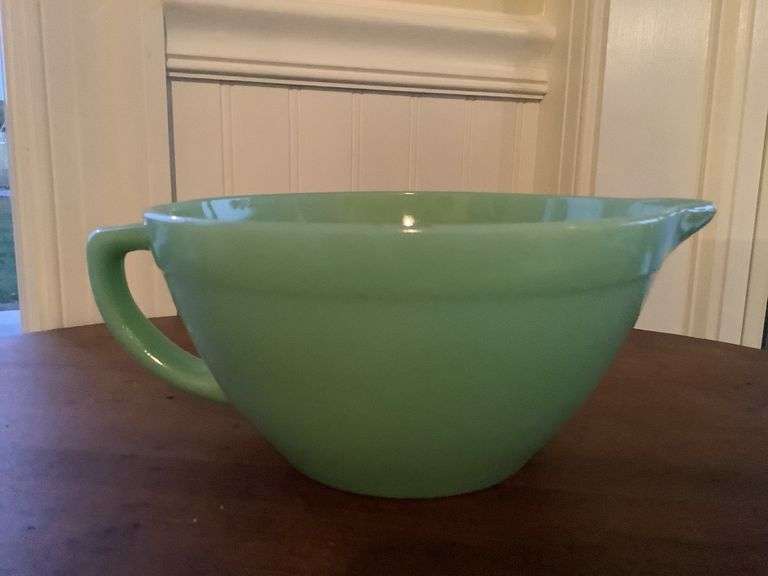 Vintage Jadeite Batter Bowl Fire King Jadeite Trice Auctions