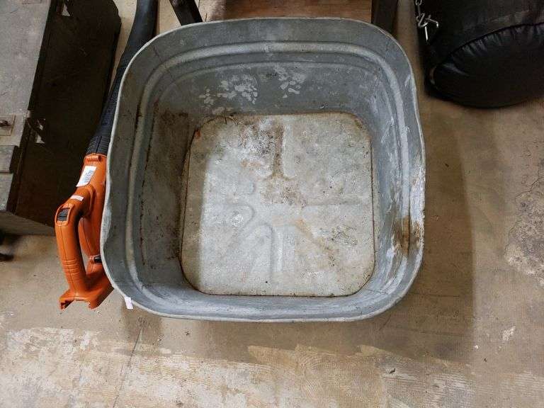 Galvanized Steel Wash Pan Trice Auctions