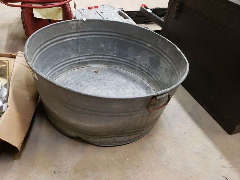 Galvanized Steel Wash Pan Trice Auctions