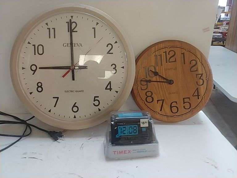 Timex Alarm Clock, Wall Clocks Trice Auctions