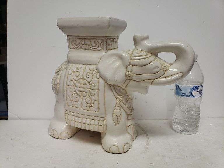 Ceramic Elephant Plant Stand Trice Auctions