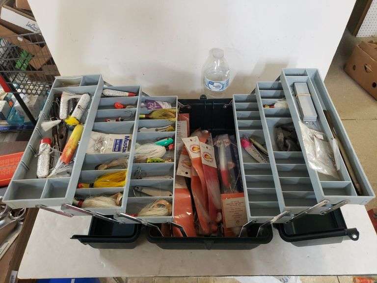 Very Nice Flambeau Tackle Box & Contents Trice Auctions