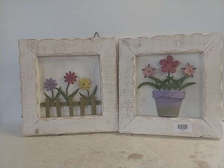 Distressed Wood Wall Hangings(2) Trice Auctions