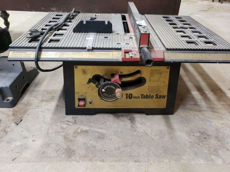 10 Inch Table Saw Trice Auctions
