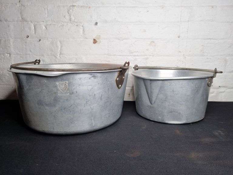 Two Vintage Alloy Jam Pans Tullochs Auctions