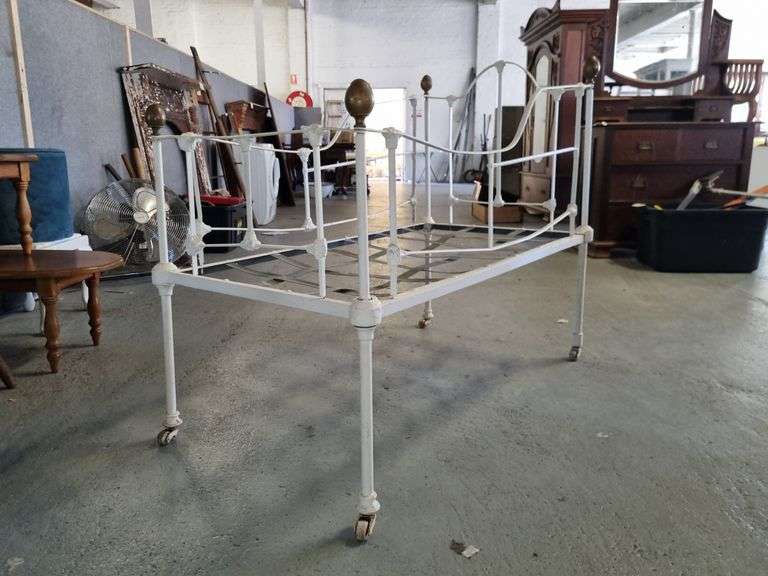 Antique Brass & Iron Child's Bed Tullochs Auctions