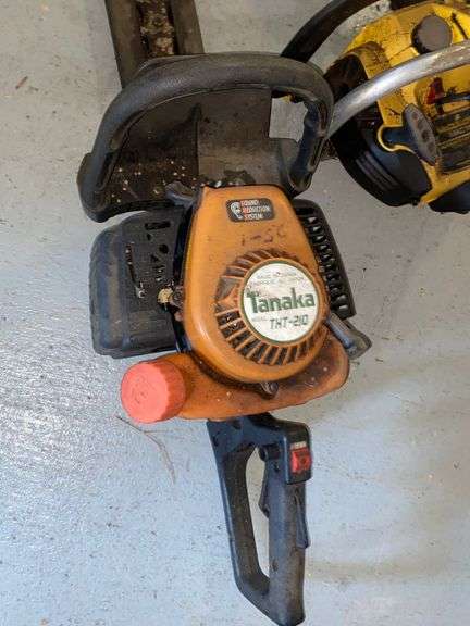Mculloch Mac 110 Chainsaw & Tanaka Hedge Trimmer - Tullochs Auctions