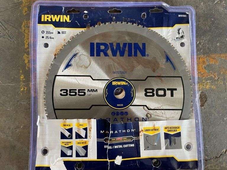 Irwin Metal Cutting Blade TVAA Pty Ltd T/A Tomkins Valuers & Auctioneers