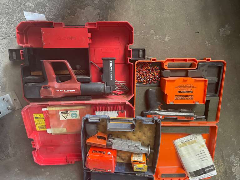 Ramset E45, Hilti DX A41, and Ramset Gun TVAA Pty Ltd T/A Tomkins