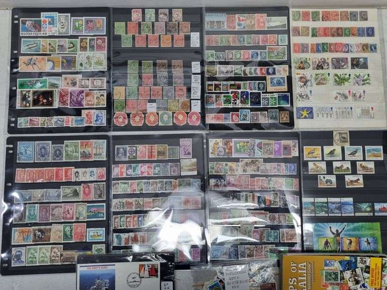 Qty Collectors Stamps and Book TVAA Pty Ltd T/A Tomkins Valuers & Auctioneers