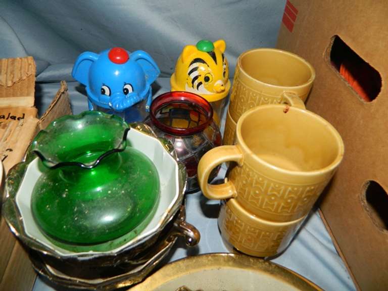 Plates, Cups, Brass Fixtures and MORE Wolfe Auction & Realty, LLC