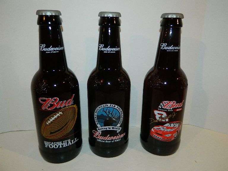Budweiser Collectible Bottles Wolfe Auction & Realty, LLC