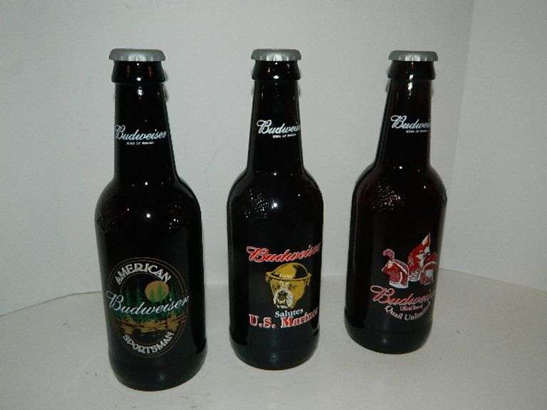 Budweiser Collectible Bottles Wolfe Auction & Realty, LLC