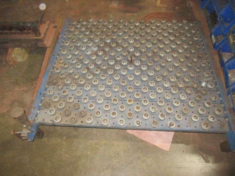 CONVEYOR BALL TRANSFER PLATE 48” X 51” World Wide Auction Inc