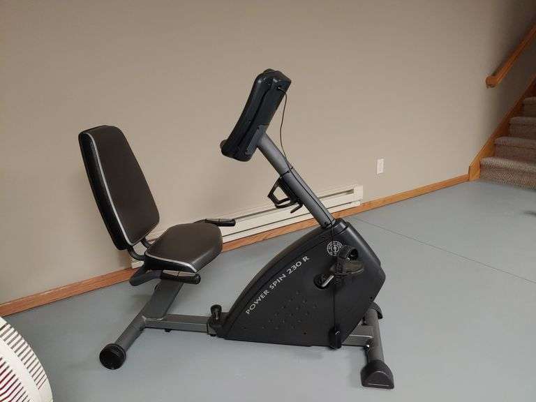 Gold's Gym Power Spin 230R recumbent bike W. Yoder Auction