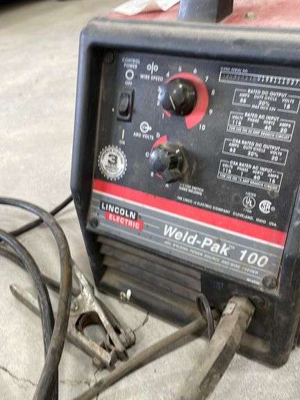 Lincoln Weldpak-100 Mig Welder - Yorkton Auction Centre