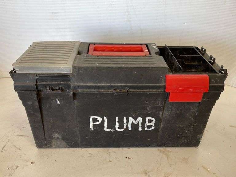 Plastic Tool Box w/Tools and Plumbing Yorkton Auction Centre